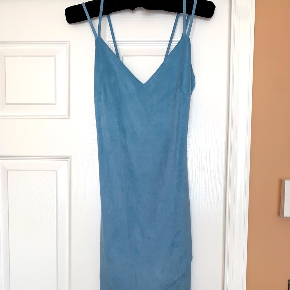 Sky blue cocktail dress